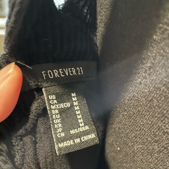 Forever 21 Black Corduroy Skirt Jumper - Picture 8 of 8